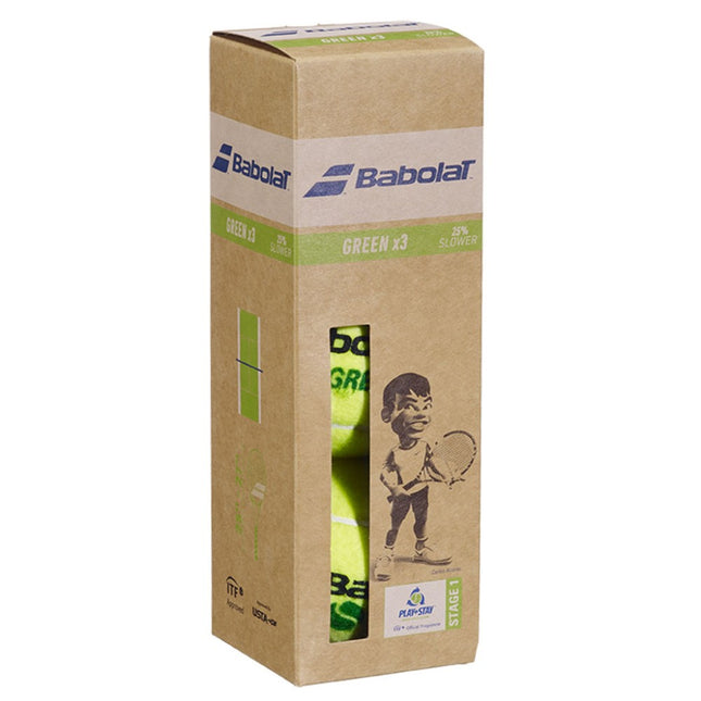Babolat Green Pelotas de tenis (x3)